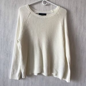 Forever 21 white knit sweater